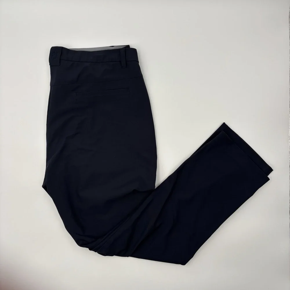 FootJoy Tour Fit Golf Pants Mens 40x32 Navy Blue Performance Stretch Chino 24491